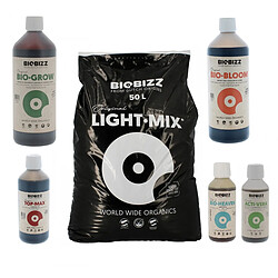 Pack Light.Mix 50 litres BIOBIZZ + engrais et stimulants