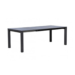 Mes Table de jardin extensible 180-240 cm avec plateau imitation pierre