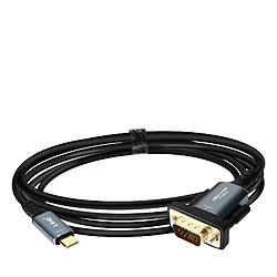Câble USB-C vers VGA Full HD 1080p Plug and Play Longueur 1.8m LinQ