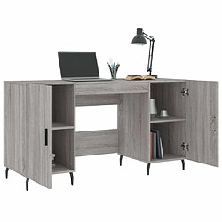 Acheter Maison Chic Bureau,Table de travail pour chambre sonoma gris 140x50x75 cm bois d'ingénierie -GKD30600