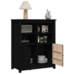 Acheter vidaXL Buffet Noir 83x41,5x100 cm Bois massif de pin