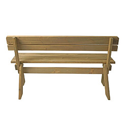 Avis Mendler Banc de jardin HWC-L66, banc en bois Banc de parc, qualité gastronomique, bois massif 148cm ~ naturel