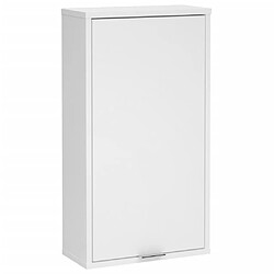 FMD Armoire de salle de bains murale 36,8x17,1x67,3 cm blanc