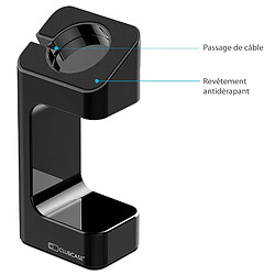 Avis Caseink Support de bureau et table de chevet pour Apple Watch 38/42 mm Noir laqué