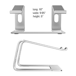 Avis Wewoo Support d'ordinateur portable Soulevez l'ordinateur de de bureau en alliage d'aluminium base dissipation de chaleur anti-dérapant