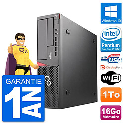 PC Fujitsu Esprimo E720 DT Intel G3220 RAM 16Go Disque Dur 1To Windows 10 Wifi - Occasion