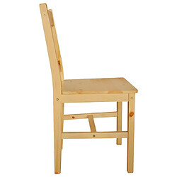 Acheter Decoshop26 Lot de 4 chaises de salle à manger cuisine style rustique en bois de pin CDS021329