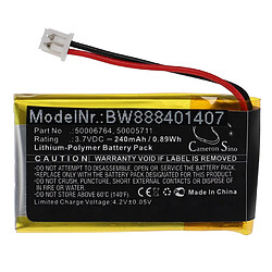 vhbw Batterie remplacement pour Mitel 50005711, 50006764 pour téléphone fixe sans fil (240mAh, 3,7V, Li-polymère) 