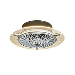 Universal Ventilateur électrique, lustre, 110V, trois vitesses, trois niveaux, dimmer, ventilateur rond, plafond, salle à manger, ventilateur LED, champagne.(Or) 