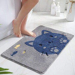 LUUCOZK Tapis de bain antidérapants absorbants à séchage rapide, décoration de salle de bain, motif 2-43x68cm 