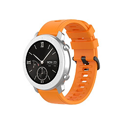 Wewoo Bracelet pour montre connectée de remplacement de Smartwatch en silicone Amazfit GTRtaille 22 mm orange