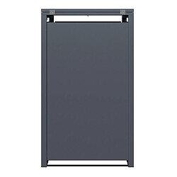 AXI Lucas Cache Poubelle Métallique Anthracite/Aspect Bois - Abri poubelle pour 1 conteneur - Max. 240L - Abri Poubelle Extérieur avec Excellente Ventilation pas cher