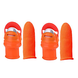 2 Pcs Jardin Silicone Pouce Couteau Récolte Plante