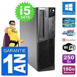 PC Lenovo ThinkCentre M82 SFF Core i5-3470 RAM 16Go Disque 250Go Windows 10 Wifi · Occasion 