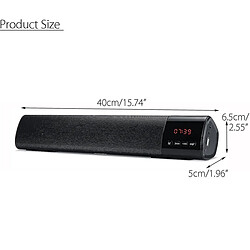 Avis Universal TV Barre de son Bluetooth haut-parleur portable Subwoofer sans fil Stereo Player sans fil | Soundbar (Noir)