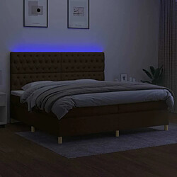 Acheter Sommier à lattes,Cadre à lattes de lit pour Adulte matelas et LED Marron foncé 200x200 cm -MN93341