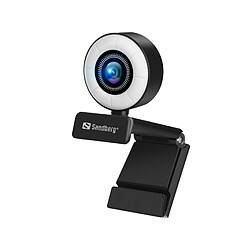 Sandberg - Webcam Pro Streamer - Full HD 1080P - Noir Sandberg - Webcam Pro Streamer - Caméra bureau avec fixation - Full HD 1080P - Noir