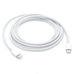 Apple MLL82 - Câble USB Type-C à Type-C (2m, Blanc) - Original, Blister