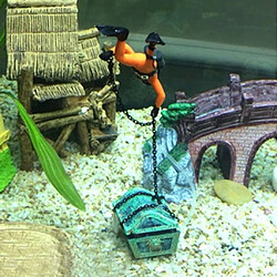 2pcs Ornement d'Aquarium Décoration en Résine