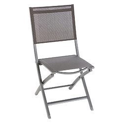 Hesperide Chaise de jardin pliante Essentia - Aluminium et texaline - Gris anthracite