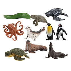 10 Pièces Modèle Animal Sea Life Figure Animaux Jouet pour Enfants Mer océan animaux figurines jeux pour enfants en bas âge