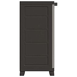 Avis vidaXL Armoire en plastique 65x45x97 cm