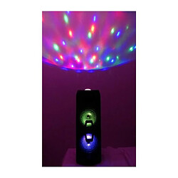 Innovalley INOVALLEY KA112BOWL - Enceinte lumineuse Bluetooth 400W - Fonction Karaoké - 2 Haut-parleurs - Boule kaléidoscope LED - Port USB pas cher