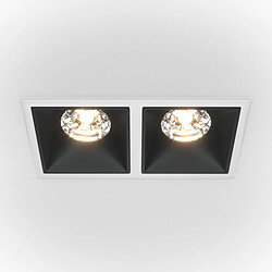 MAYTONI Downlight Encastré Twin Dimmable Blanc, Noir, 2100lm, 3000K 