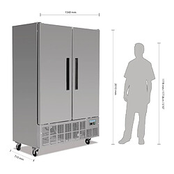 Armoire Negative 2 Portes Inox 960 L - Polar