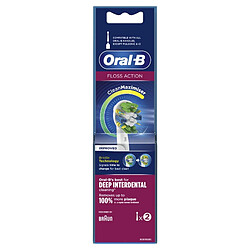 Tête de rechange Oral-B Floss Action Blanc 2 Unités