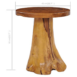 Avis vidaXL Table basse 40x40 cm Bois de teck massif