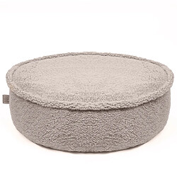 MeowBaby Bearly Ronde Pouf pour Enfants, Gris Clair