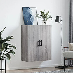 Avis Maison Chic Armoire murale,Meuble de Rangement pour salon,cuisine sonoma gris 69,5x34x90 cm -MN25948