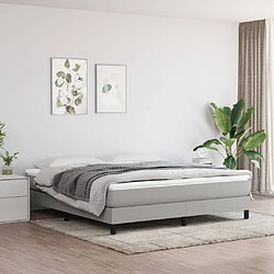 vidaXL Matelas de lit à ressorts ensachés Gris clair 180x200x20 cm