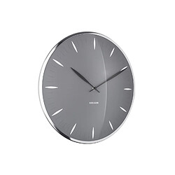 Acheter Present Time Horloge murale Leaf - Diam. 40 cm - Gris foncé