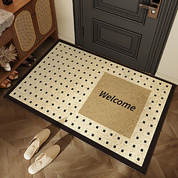 LUUCOZK Tapis de porte avant antidérapants pour entrée intérieure – Motif 4-45x75cm 