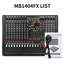 Acheter Table De Mixage Audio 14 Canaux Bluetooth Avec Effets DSP Et USB EU Plug YONIS