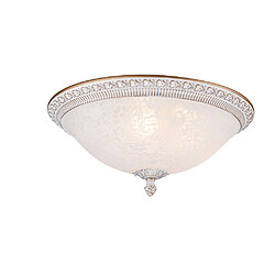 MAYTONI Plafonnier Flush Bowl Blanc avec Or, 3 Lumières, E27 