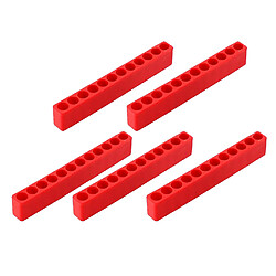 5pcs Tournevis Porte Douille Bloc Douille Pour 6 Angles En Plastique 12 Trous Rouge