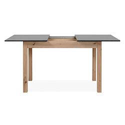 Avis But Table avec allonge 120/160 cm DORA Imitation chêne et gris