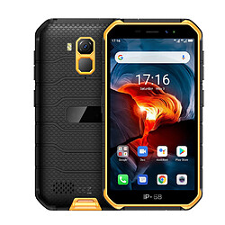 Yonis Smartphone Incassable 4G Jaune Smartphone Incassable Android 10 4G Dual SIM Téléphone Étanche 4+32Go Jaune YONIS