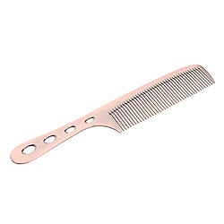 Acheter Espace Aluminium Coupe De Cheveux Antistatique Styling Coiffure Peigne De Barbier Or Rose