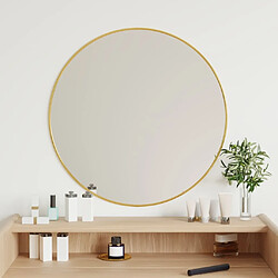 Maison Chic Miroir mural | Miroir Décoration pour Maison Salle de Bain Doré ? 60 cm Rond -GKD50189