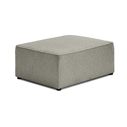 Bestmobilier Topaze - pouf - en tissu bouclette Topaze - pouf - en tissu bouclette - Taupe