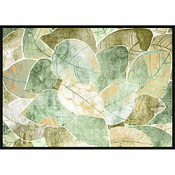 Cadre DKD Home Decor Feuille d'une plante (123 x 4,5 x 83 cm) (2 Unités)