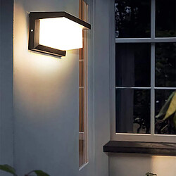 BESTA 18W LED Applique Murale Lampe Extérieur avec Detecteur de Mouvement Moderne Noirs 3000K Blanc Chaud Aluminium Luminaire IP65 Étanche Lumière Éclairage Decorative pour Jardin Pathway Couloir