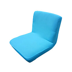 Spandex extensible faible court dossier de chaise de couverture couvre-tabouret lac bleu