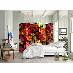 Paris Prix Paravent 5 Volets Bouquet of Roses 172x225cm