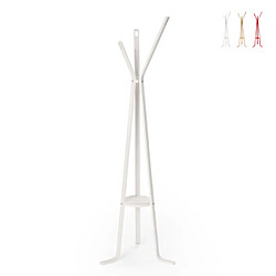 Ahd Amazing Home Design Porte-manteau bois design nordique entrée salon Nordstrand | Couleur: Blanc