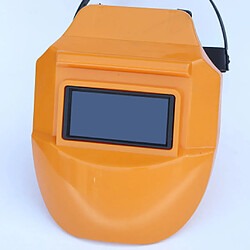 casque de soudage ajustable arc tig mig masque soudure soudeuse orange protection de la tête